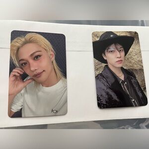 One Felix and One Seungmin Photocards (pc) from Stray Kids Do It Album